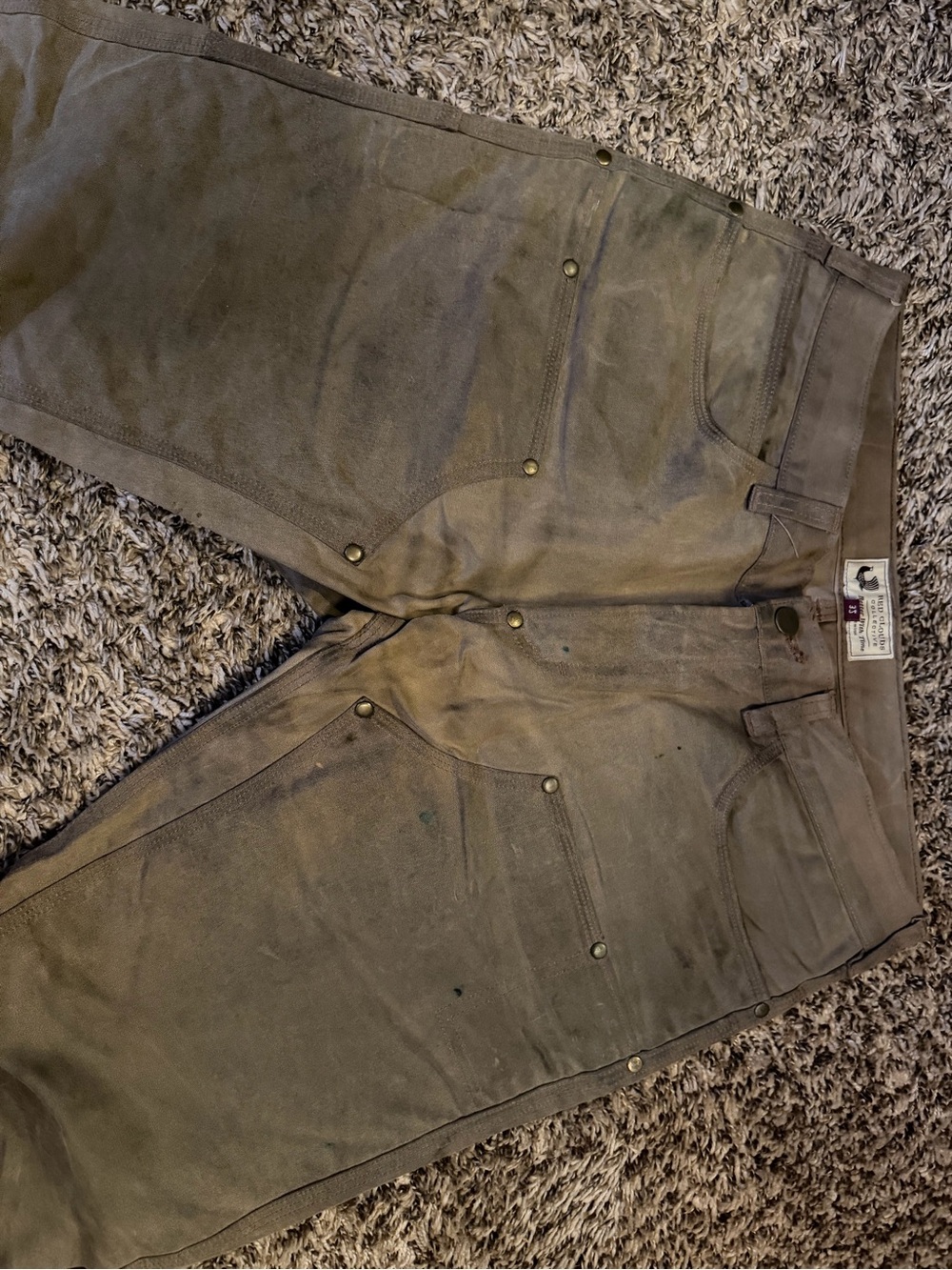 Red Cloud Collective - GN.01 Waxed Canvas Fitted Work Pants Havana - Size 32 - Picture 4 of 17